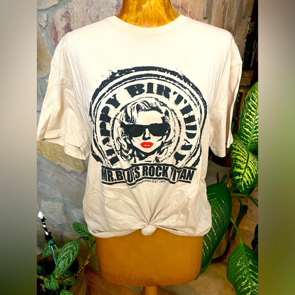 Vintage blues Joe Bonamassa Graphic Tee feat Marilyn Monroe top t shirt
